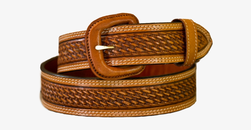 Vogt Silversmiths Belts Russet Basket Weave Belt - Basketweave Tooled Belts, transparent png