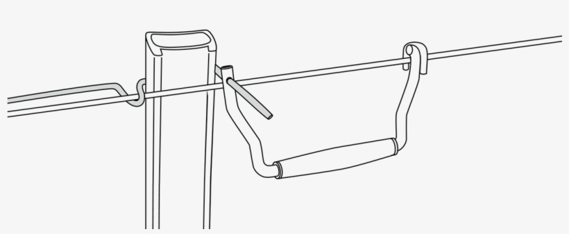 Hook Qt On Fencing Wire - Line Art, transparent png