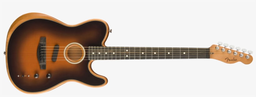 0972013232 Gtr Frt 001 Rr - Fender American Acoustasonic Telecaster, transparent png