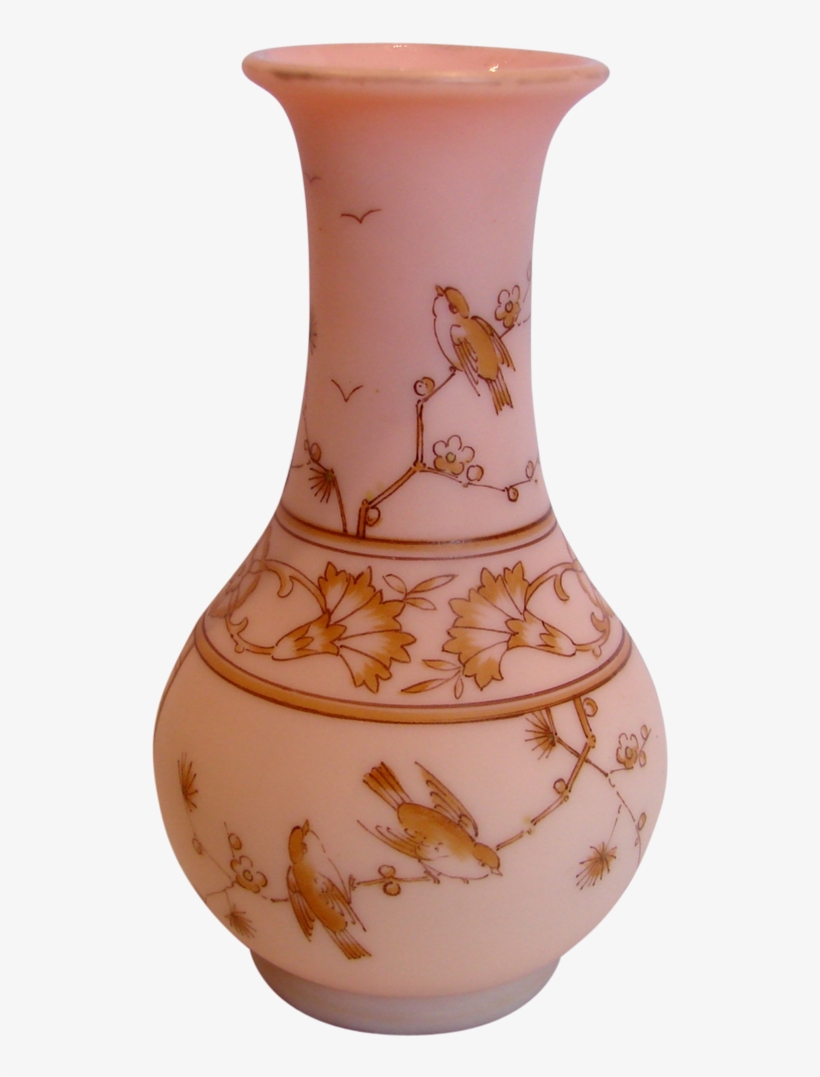 Clipart American Mt Washington Peach Blow Small Art - Glass Vase Transparent Background, transparent png