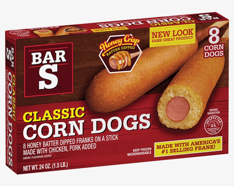 Classic Corn Dogs - Bar S Beef Corn Dogs, transparent png