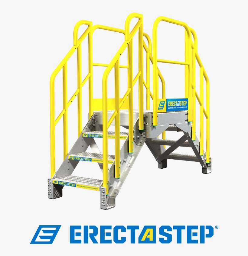 Erectastep 3 Step Metal Stair Crossover - Erectastep, transparent png