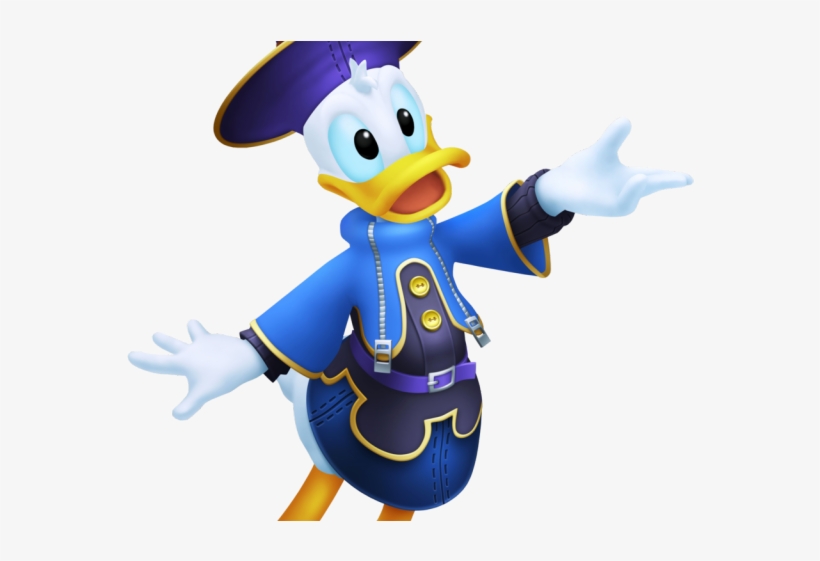 Kingdom Hearts Clipart Donald Duck - Donald Kingdom Hearts Artwork, transparent png