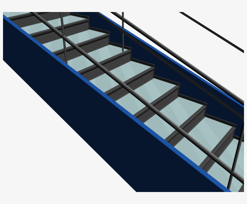 A Section Of Stair E Fitted With The Proposed Installation - Architecture, transparent png