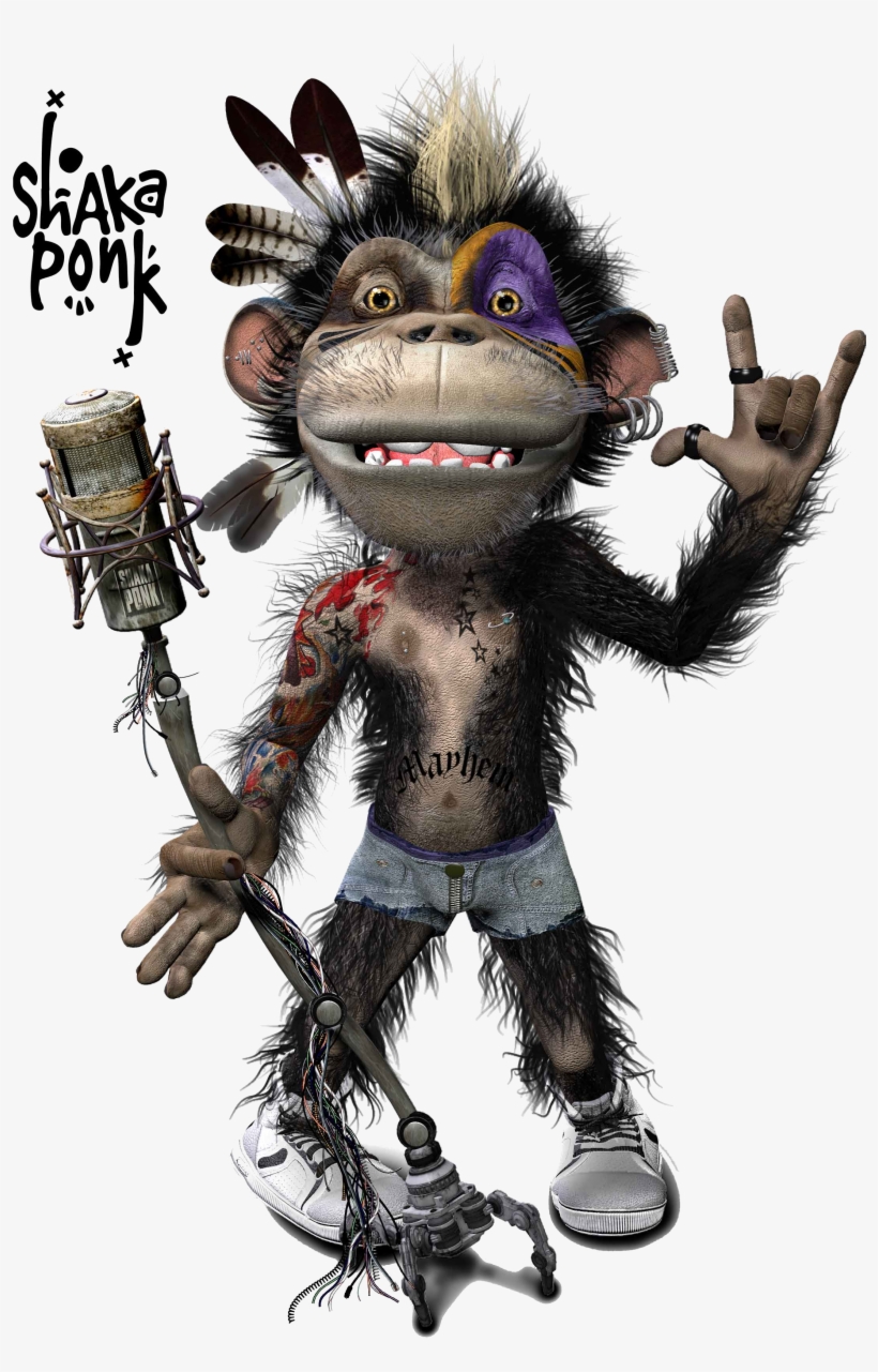 Shaka Ponk - Shaka Ponk Monkey, transparent png
