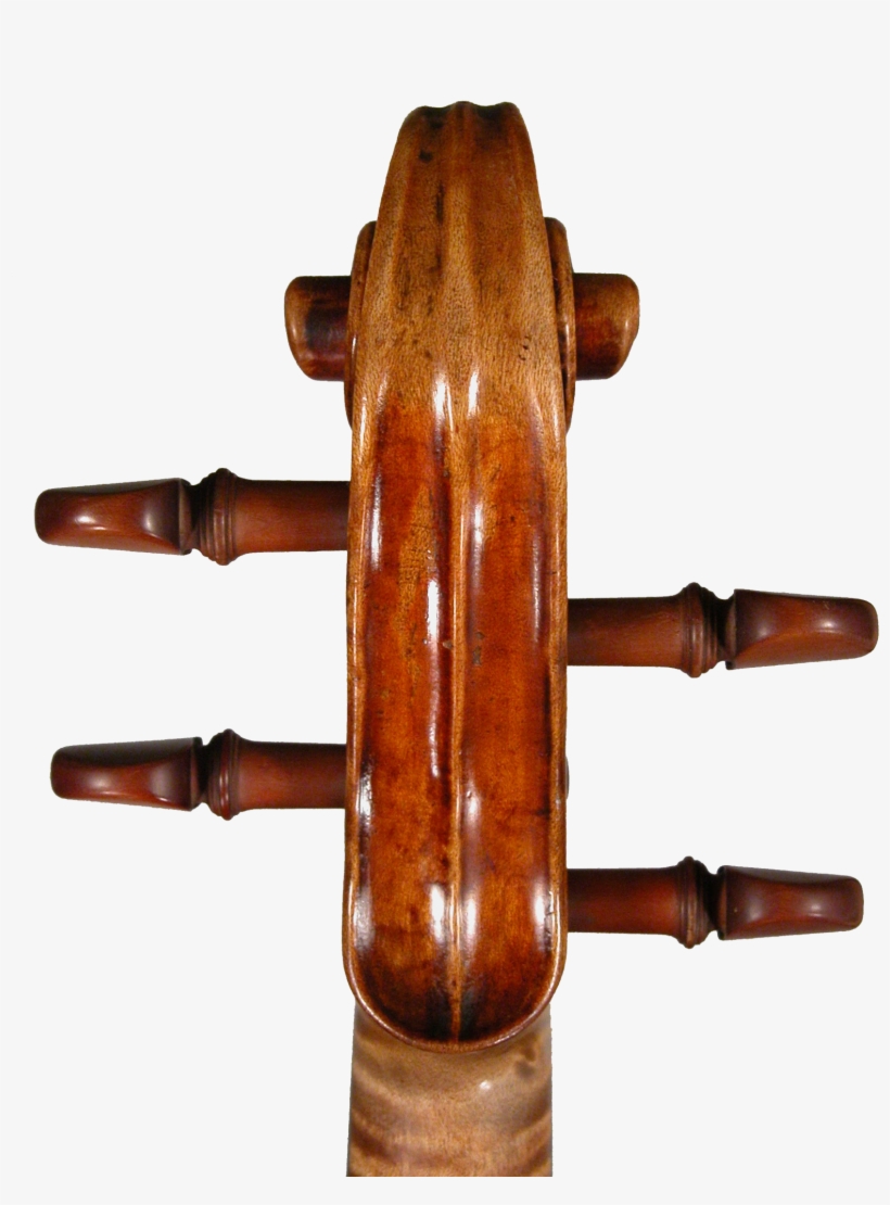Picture Back Scroll Violin - Viola, transparent png