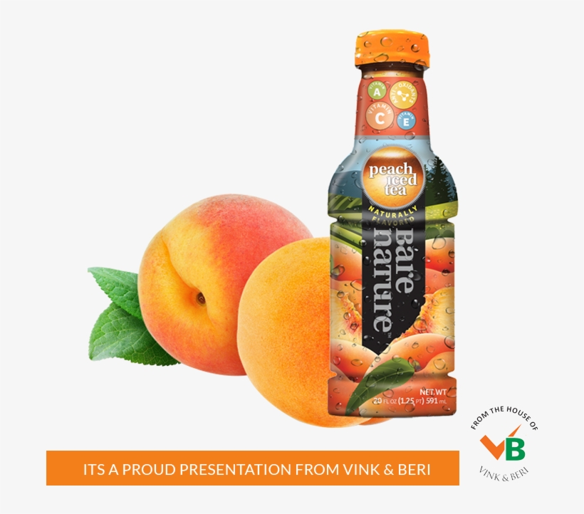 Bare Nature Peach Iced Tea - Bare Nature Peach Tea - 700x700 PNG