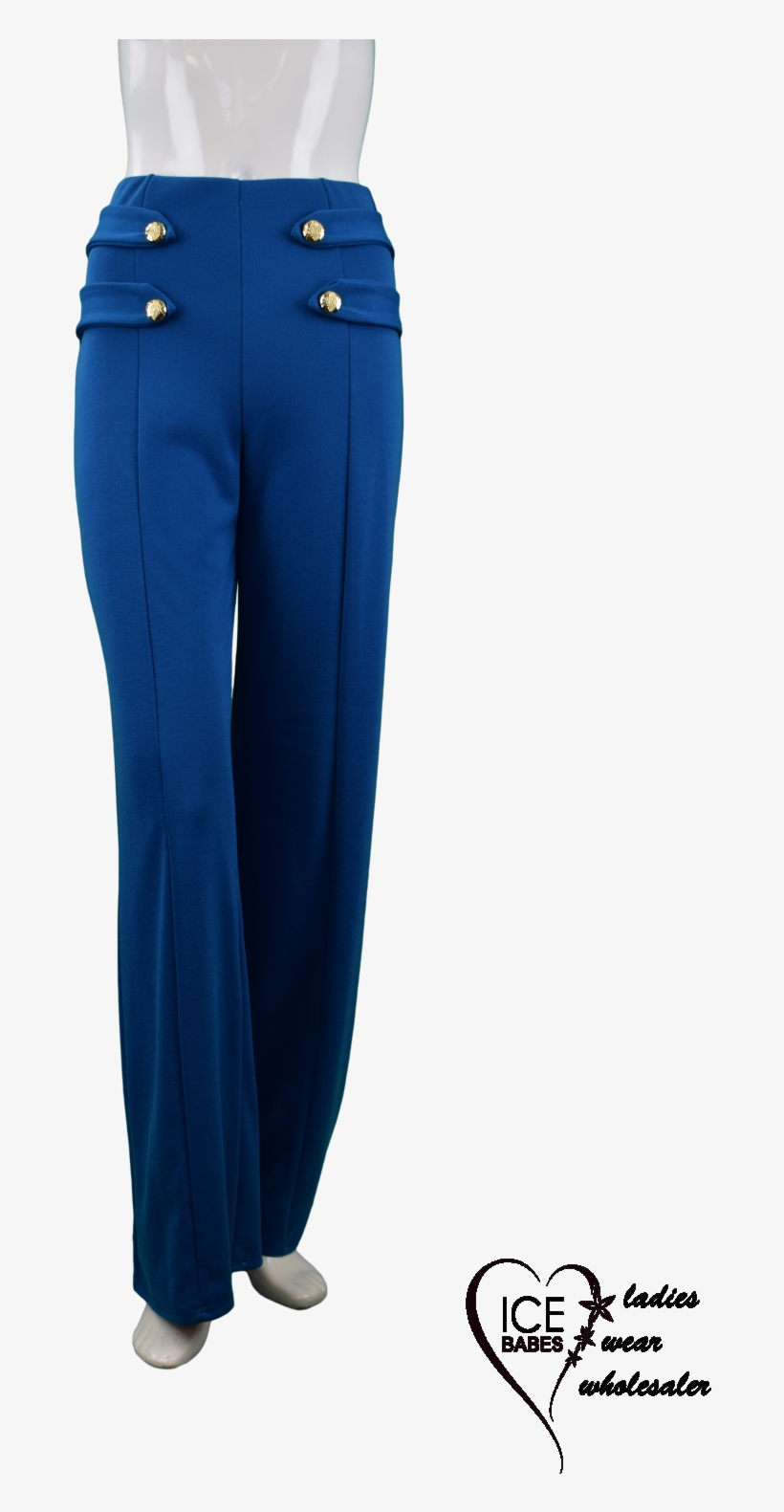 Button Detail Trousers Blue - Pocket, transparent png