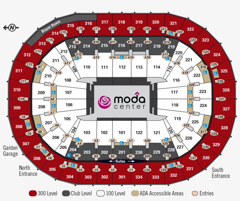 Moda Center, transparent png