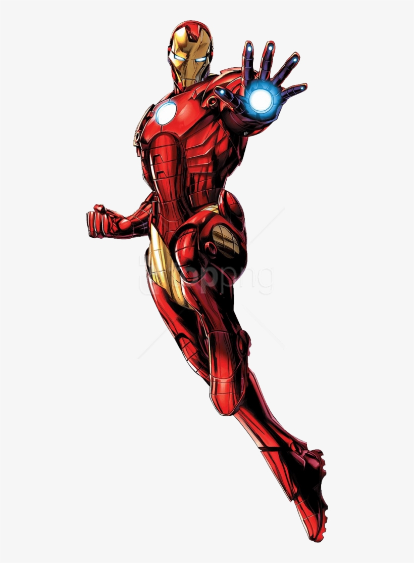Free Png Ironman Flying Png - Iron Man Cut Out, transparent png