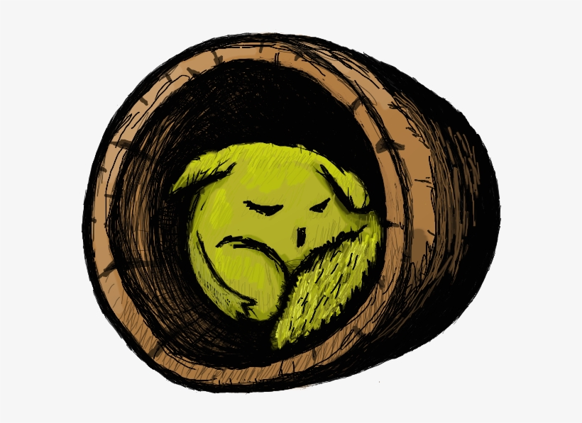Aw, The Sleeping Golden Possum - Illustration, transparent png