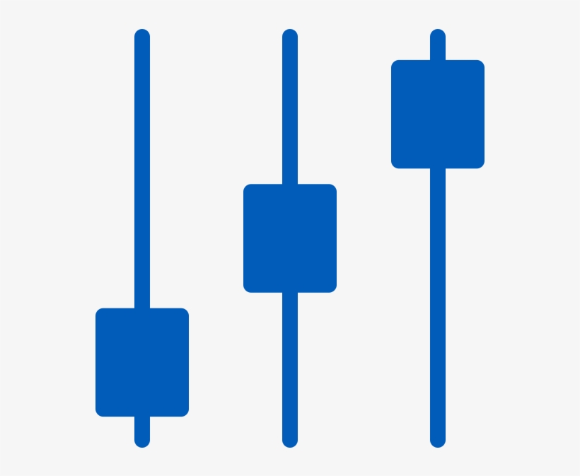 Blue Controls Icon To Show How You Can Set Custom Lengths - Diagram, transparent png