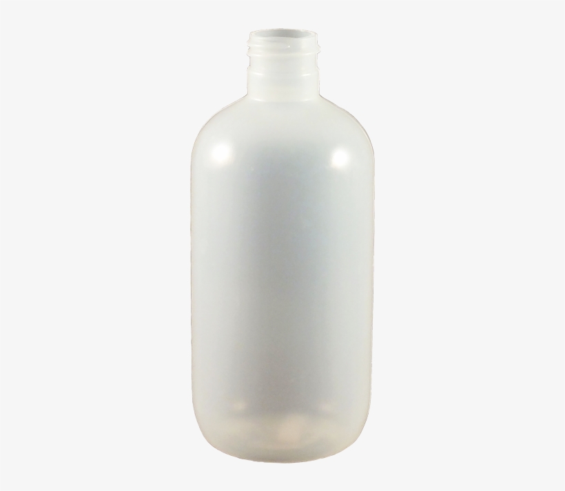 8 Oz Natural Ldpe Plastic Boston Round Bottle - Glass Bottle, transparent png
