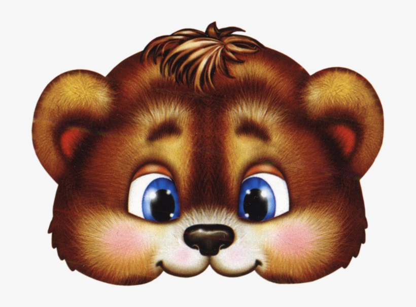 Free Kids Face Masks Templates For - Маска Медведь Пнг, transparent png