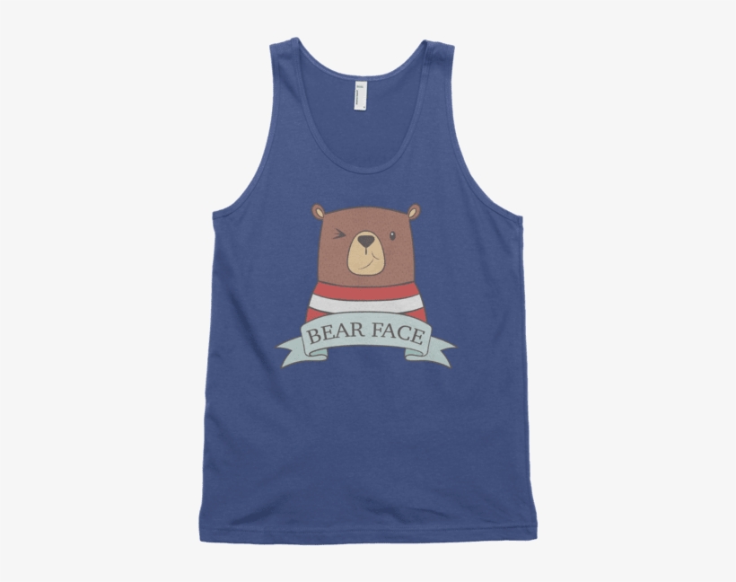 Bear Face Tank Top Swish Embassy - Shirt, transparent png