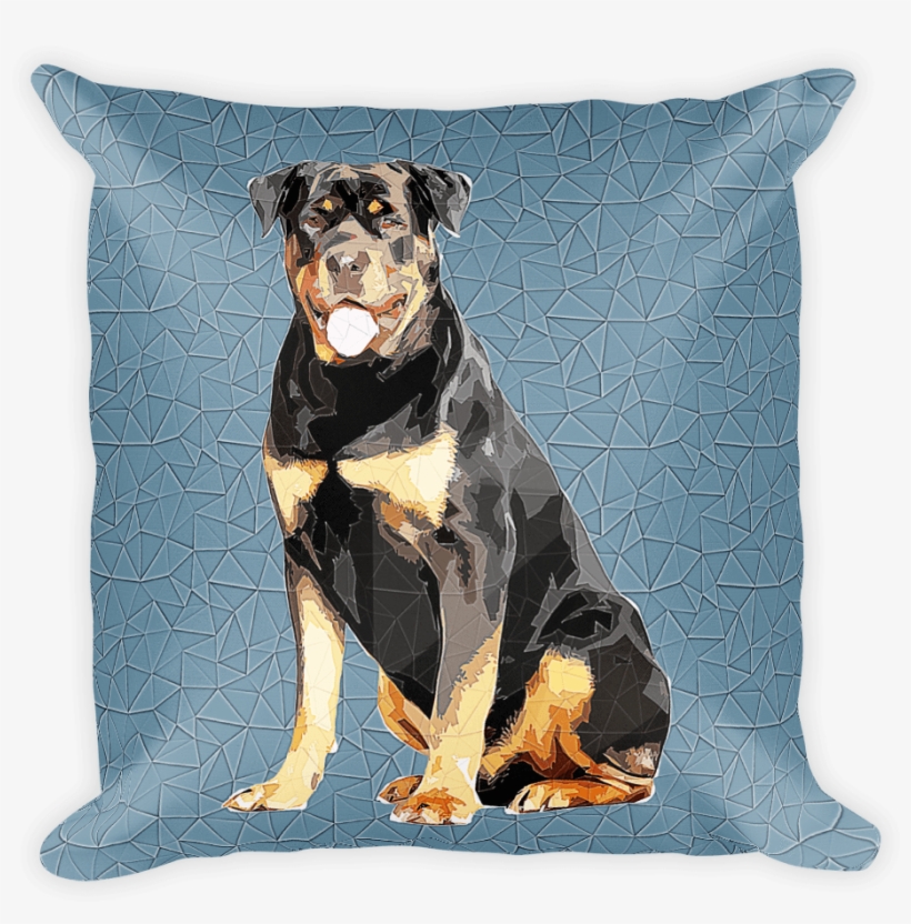 Rottweiler Polygonal Art - Throw Pillow, transparent png