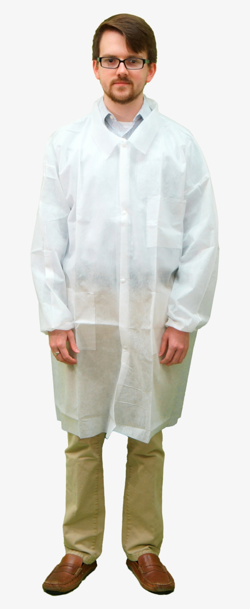 Lab Coat Png - Person In Lab Apron, transparent png