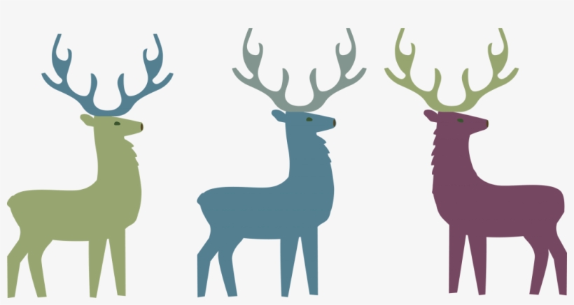 3 Stags1 - Reindeer, transparent png