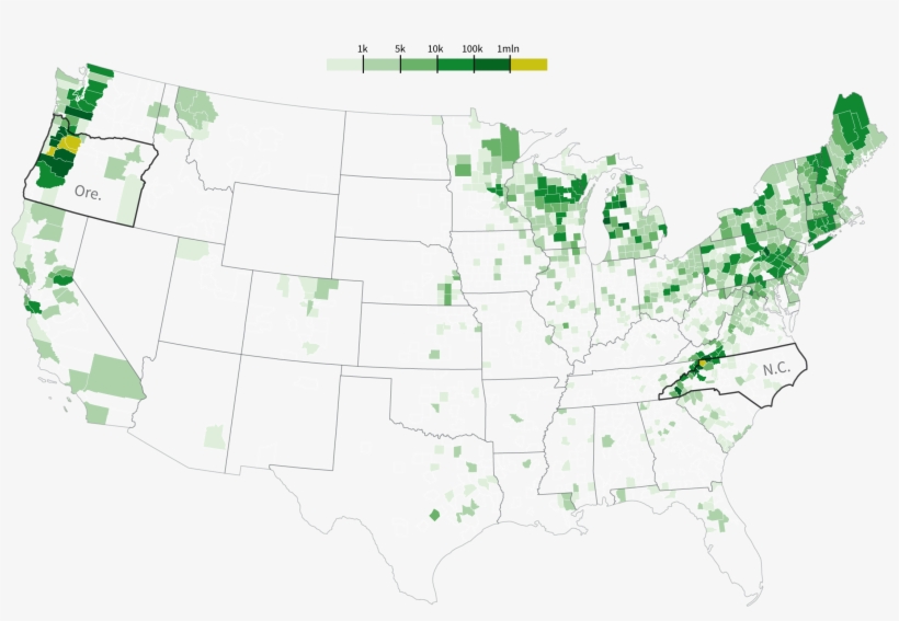 The Majority Of American Christmas Trees Are Grown - Atlas, transparent png