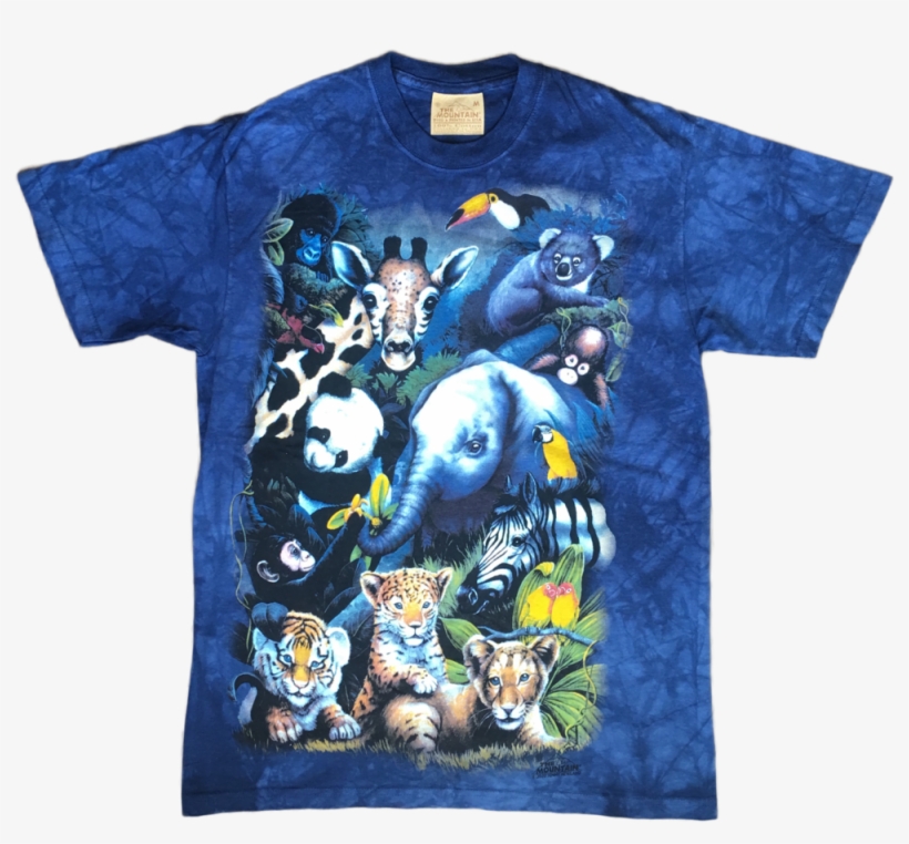 2000 The Mountain Jungle Animals T-shirt, transparent png