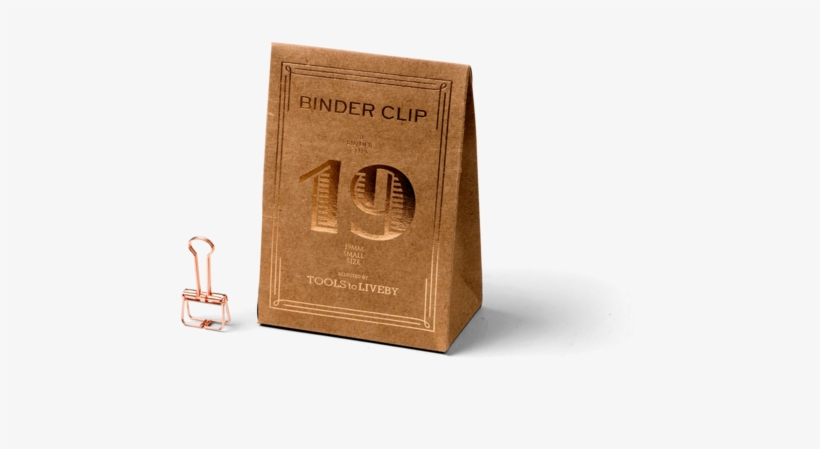 19 Binder Clips - Paper Bag, transparent png