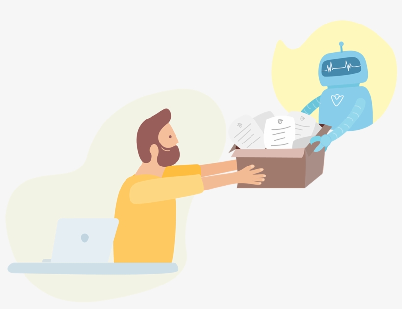 Robot Human And Robot Robot Art Board Illustration - Cartoon, transparent png