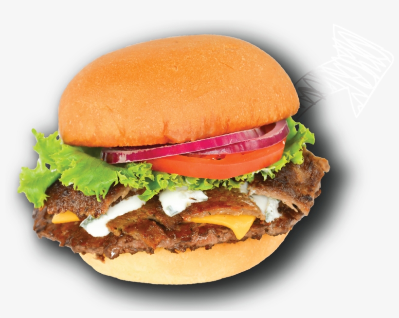 Gyro Png - Gyro Cheese Burger Png, transparent png