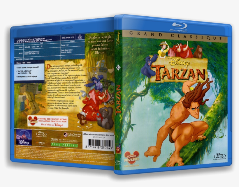 Bluray 1080p - Tarzan Disney, transparent png
