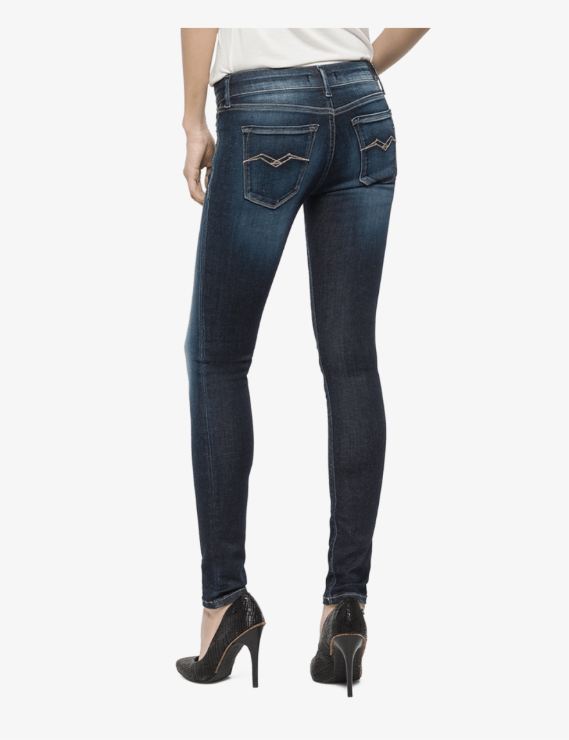 Blue Denim Jeans Png - Good American Good Legs Blue 089, transparent png