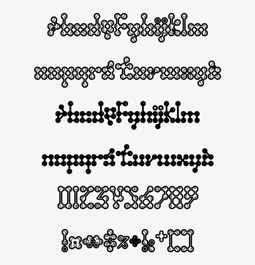 Technical Wednesday Example Wednesday Character Map - Font For Comic, transparent png