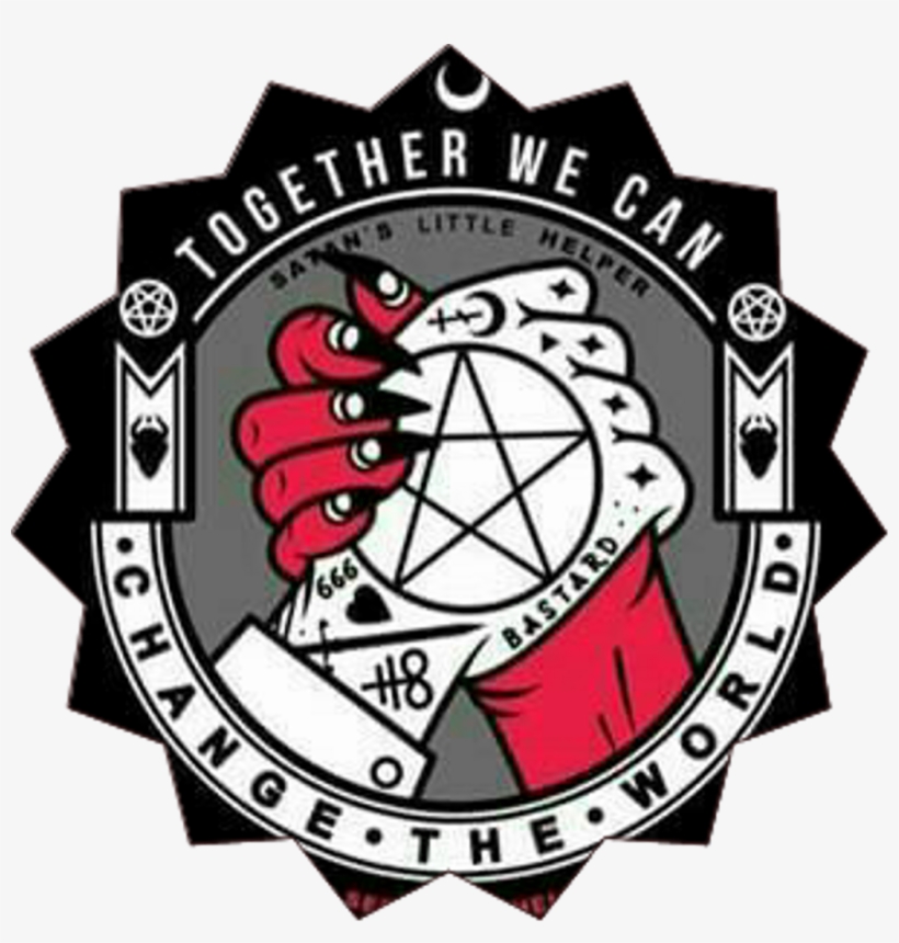 #satan #handshake #dealwiththedevil #demons #666 - Satan's Little Helper Logo, transparent png
