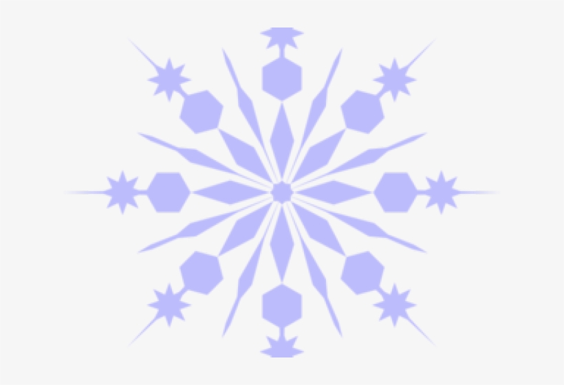 Snowflake Clipart Crystal - Red Snowflake Transparent Background, transparent png