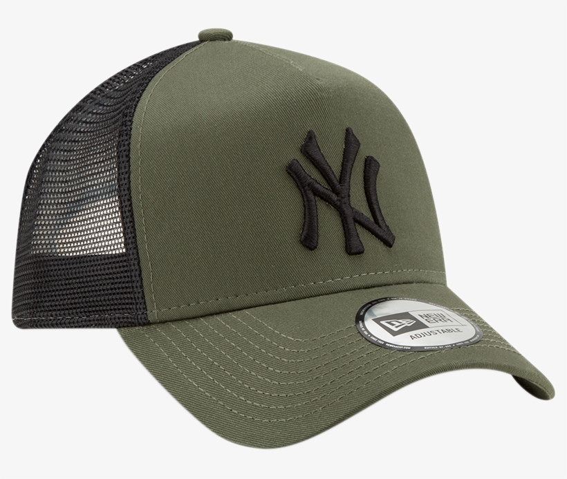 Ny Yankees New Era League Essential Olive Trucker Cap - Baseball Cap, transparent png