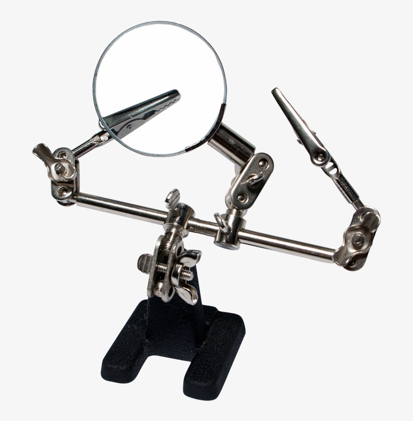 Wz0034 3rd Helping Hand With Magnifier - Helfende Hand Löten, transparent png