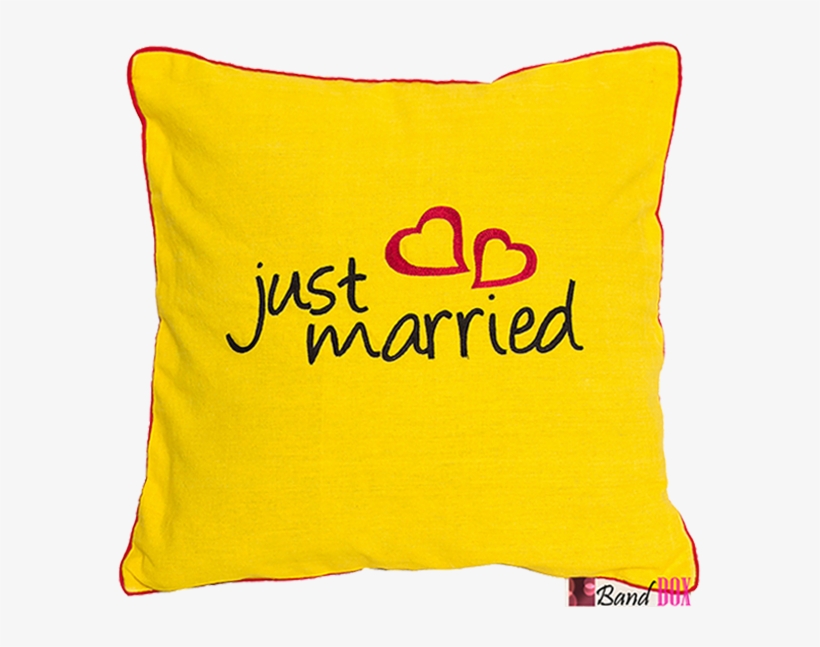 Just Married Cushion Cover - Just Married, transparent png