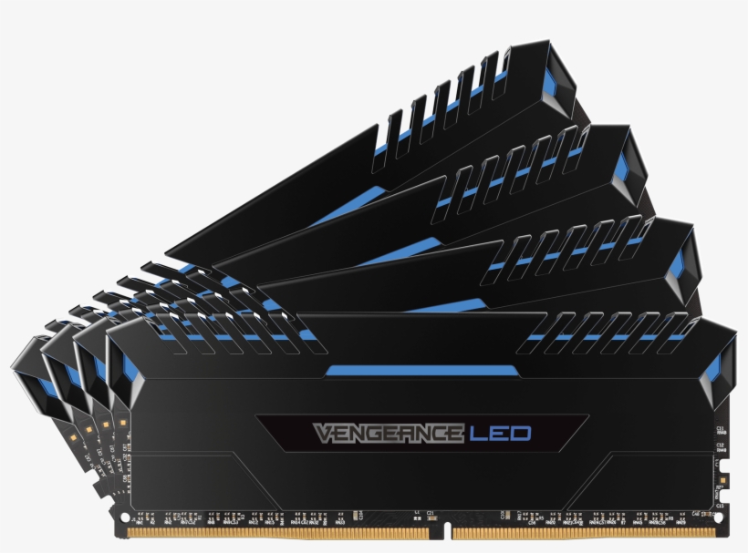 Corsair Black Heatsink , 16gbx4 Dual Kit Ddr4-3000 - Corsair Vengeance 32g, transparent png