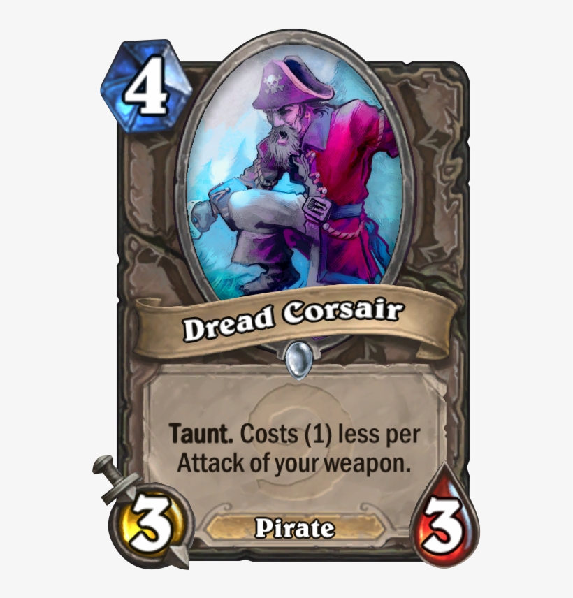 Dread Corsair Card - Piloted Reaper Hearthstone, transparent png