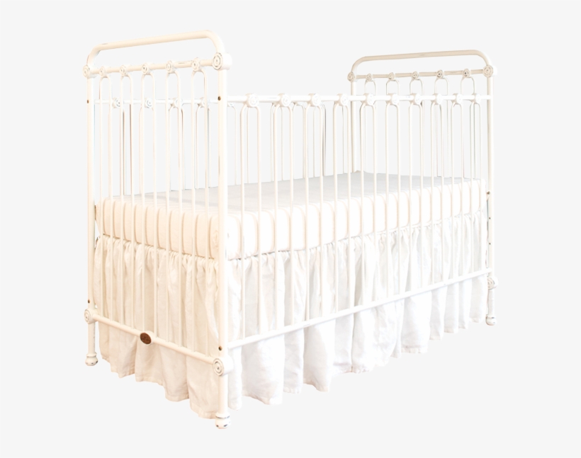 Joy Baby Crib Distressed White, transparent png
