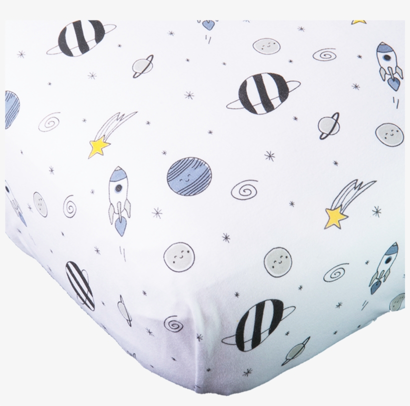 Crib Sheet Blue Universe - Inflatable, transparent png