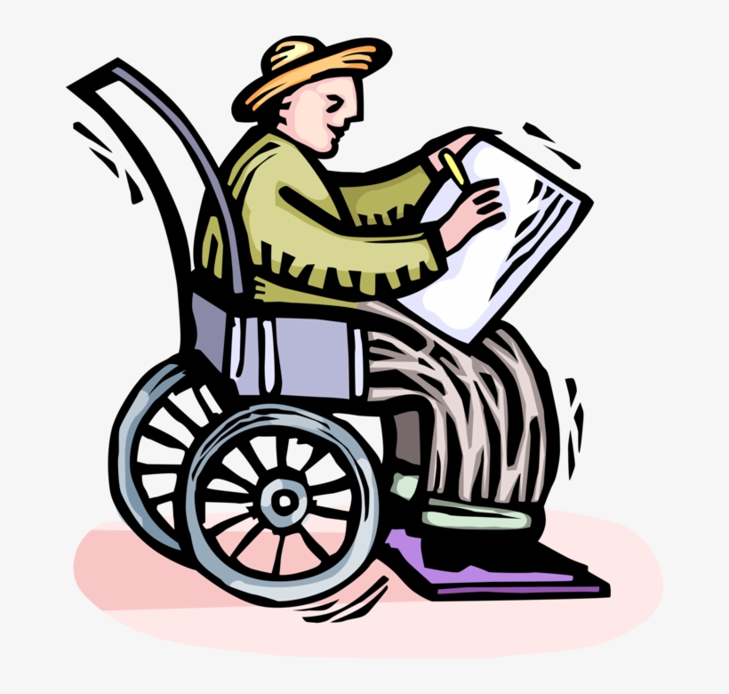 Graphic Library Elderly Artist In Image Illustration, transparent png
