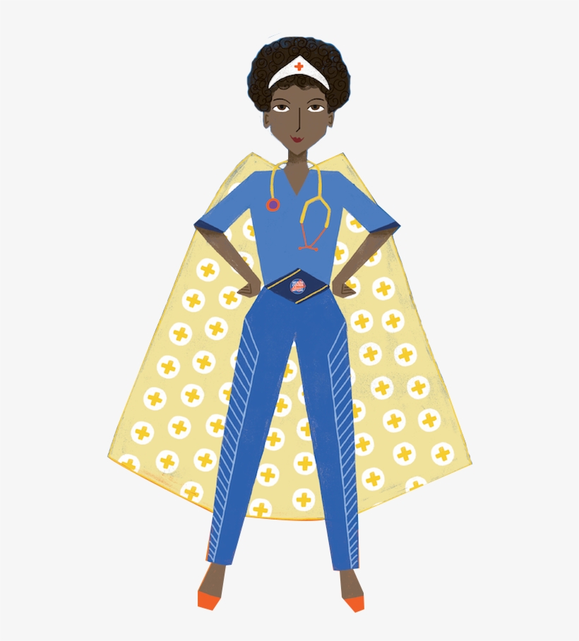 Nurse With Cape - National Health Center Week 2018, transparent png