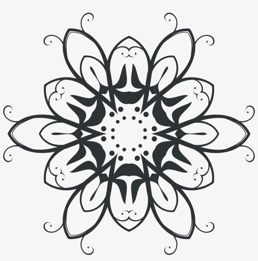 Clipart Silhouette Flourish Design - Recycled Atom 3d Model, transparent png