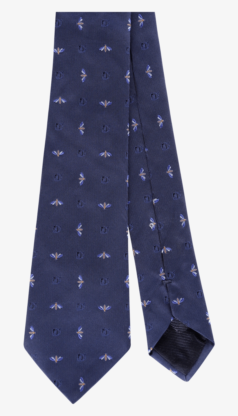 Blue Insect-themed Silk Jacquard Tie - Formal Wear, transparent png