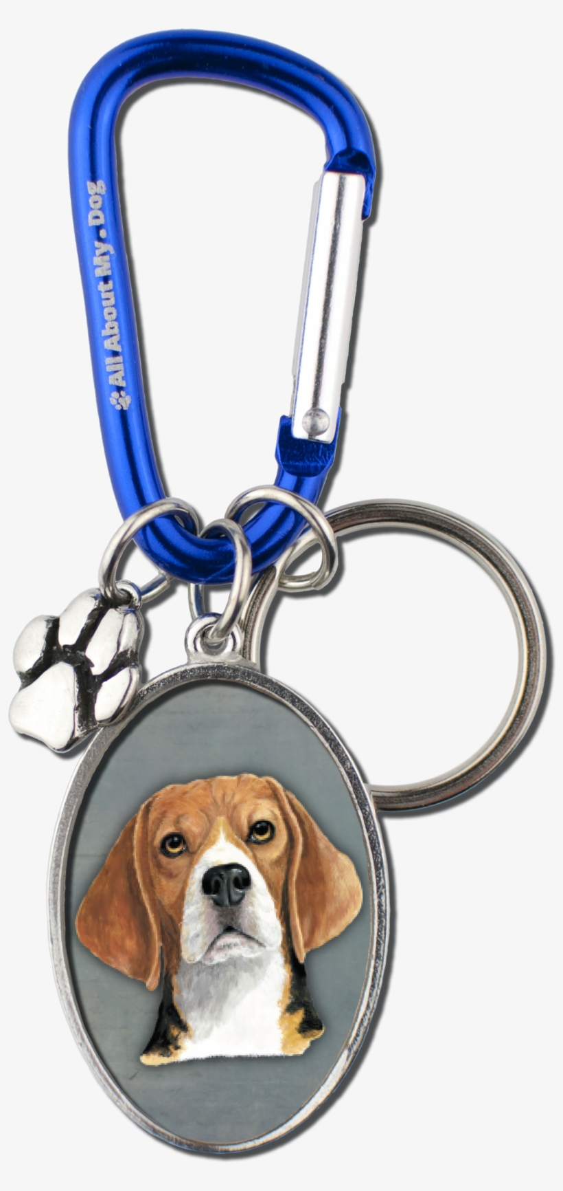 Beagle Cameo Carabiner Keychain - Beagle, transparent png