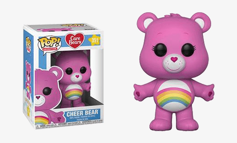 Funko Pop Care Bears Cheer Bear 2 - Pop Heroes, transparent png