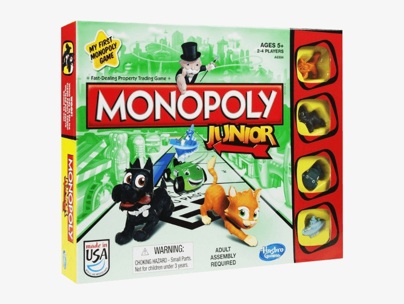 Monopoly Junior Box - Board Games For Children, transparent png