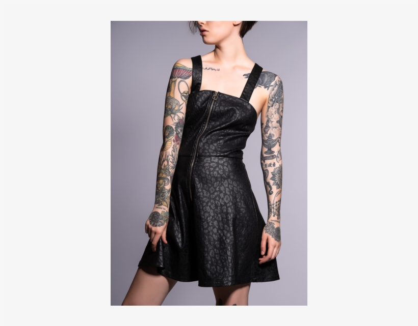 Glam Goth Leo Dress - Little Black Dress, transparent png