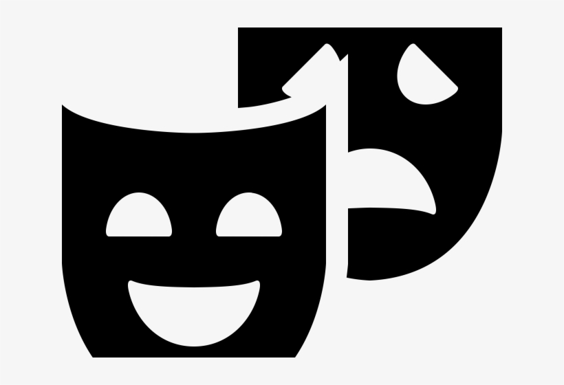 Theater Masks Clipart - Icone Teatro, transparent png