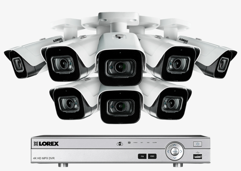 4k Ultra Hd 8 Channel Security System With 8 Ultra - 4k Ultra Hd 4 Channel Security System Cameras 150ft, transparent png