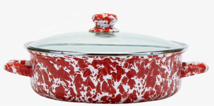 Rd79 Red Swirl Small Saute Pan - Ceramic, transparent png